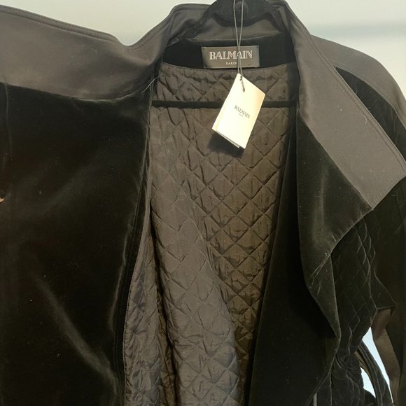 BALMAIN Black velvet jacket - Picture 6 of 13